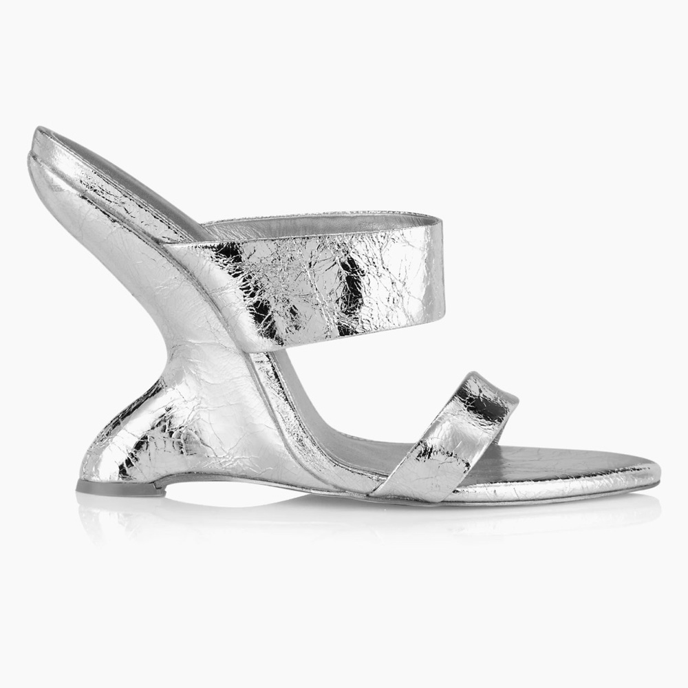 CULT GAIA Yara Sandal Heel - Silver Metallic
